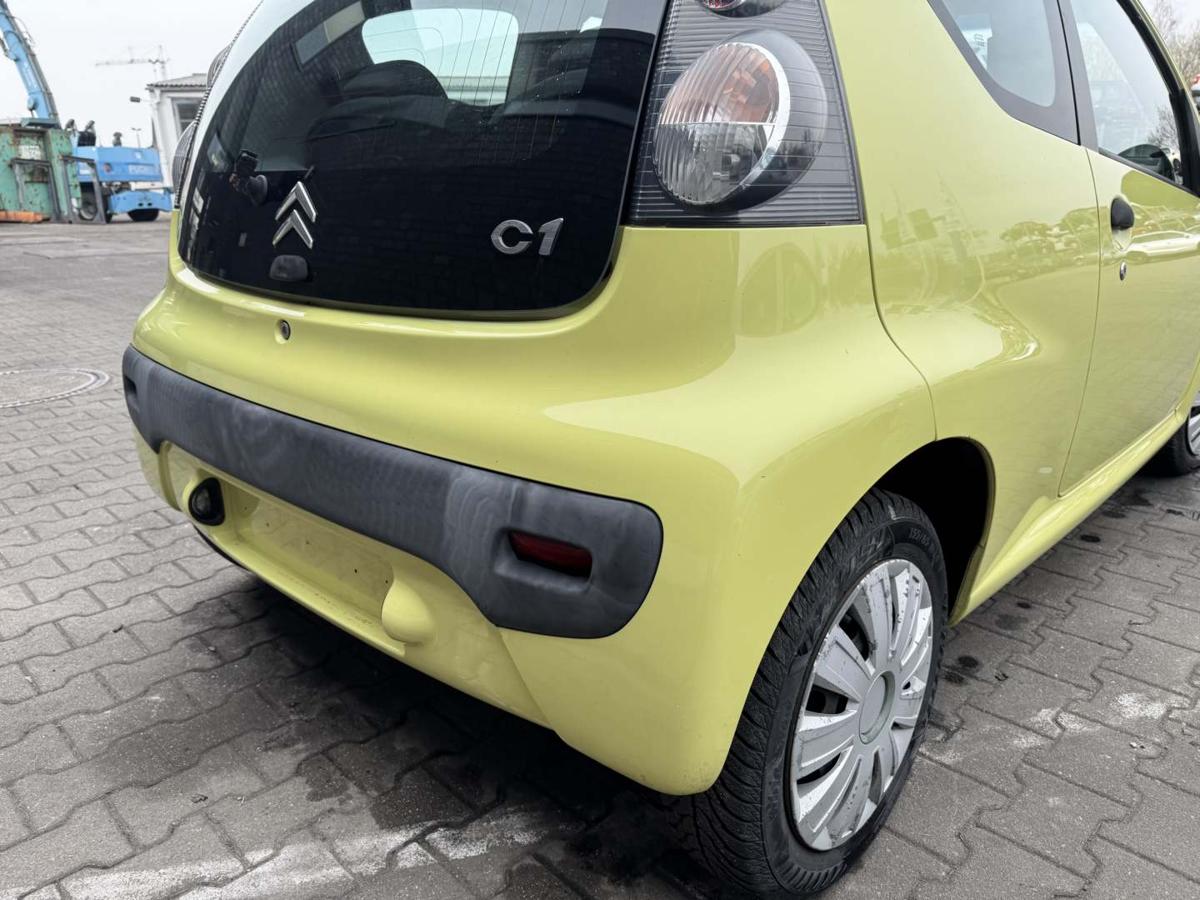 Citroen C1 original Sto&szlig;stange Stossf&auml;nger hinten KBN Gelb Bj.2007